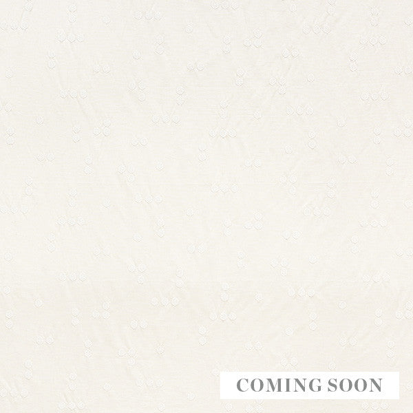 Great Rock Embroidery Ivory 75632 by Schumacher Designer Fabric Caroline-Z-Hurley 50% Linen, 38% Cotton, 12% Polyester Martindale 50,000 Horizontal: 25.5 and Vertical: 15.25 50 - Swanky Fabrics -