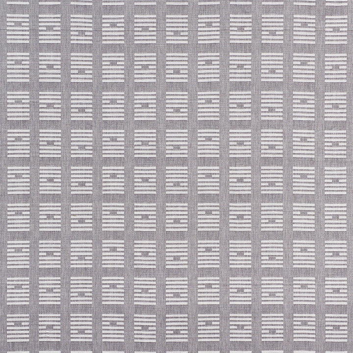 Tiasquam Weave Grey 75661 by Schumacher Designer Fabric CAROLINE Z HURLEY See Sample INDIA - </p><p>Repeat: Horizontal: 8 3/4" (22CM) and Vertical: 3 1/2" (9CM) 55 3/4" (142CM) - Swanky Fabrics -