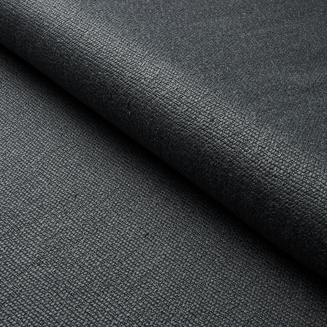 Finn Heavyweight Linen - Charcoal by Schumacher Fabric