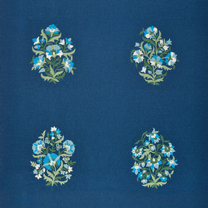 Antalya Medallion Embroidery Aegean 75740 by Schumacher Fabric