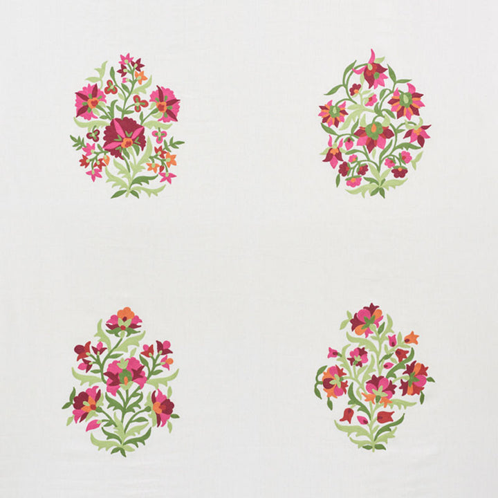 Antalya Medallion Embroidery Garnet 75741 by Schumacher Fabric OTTOMAN CHIC See Sample INDIA - </p><p>Repeat: Horizontal: 56" (142CM) and Vertical: 52 1/2" (133CM) 56" (142CM) - Fabric Carolina -