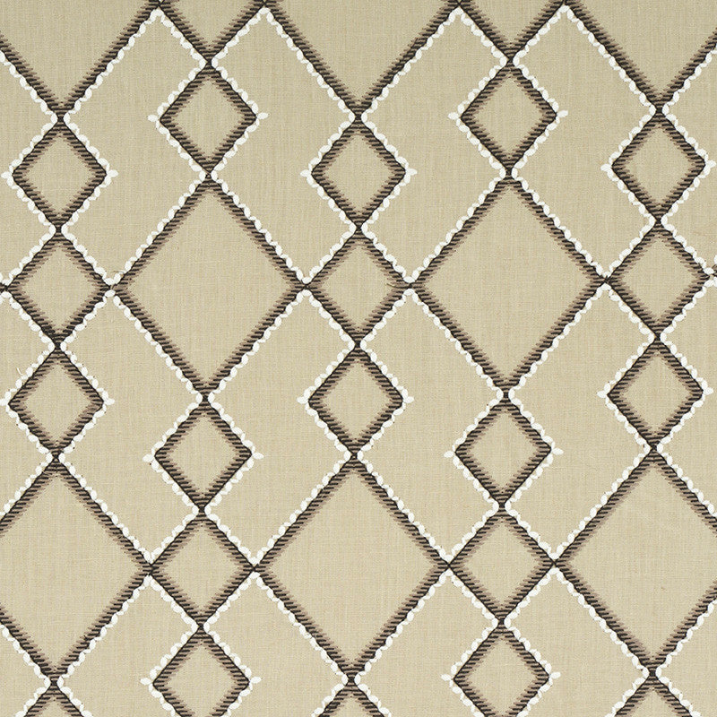 Branson Embroidery Taupe 75892 by Schumacher Fabric Schumacher Fabric Branson Embroidery Taupe 75892Fabric LINEN 62% INDIA </p><p>Repeat: H: HORZ. 8 1/8" (21CM) , V: VERT. 15" (38CM) 55 - Fabric Carolina -