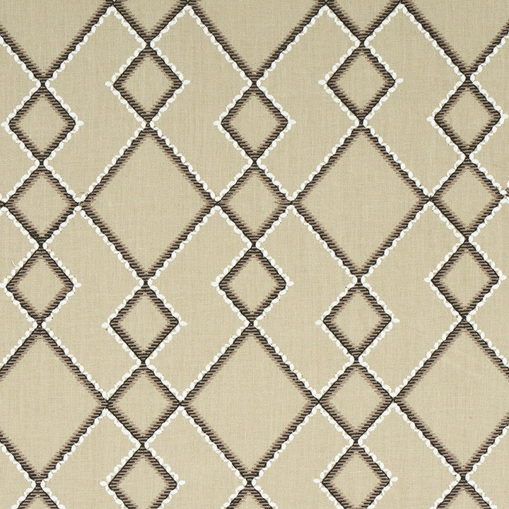 Branson Embroidery Taupe 75892 by Schumacher Fabric Schumacher Fabric Branson Embroidery Taupe 75892Fabric LINEN 62% INDIA </p><p>Repeat: H: HORZ. 8 1/8" (21CM) , V: VERT. 15" (38CM) 55 - Fabric Carolina -