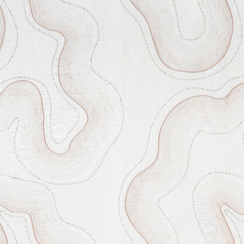 Topo Sheer Blush 75900 by Schumacher Designer Fabric PATTERNED SHEERS & CASEMENTS LINEN 85% VISCOSE 8% INDIA </p><p>Repeat: Horizontal: 25 1/4" (64CM) and Vertical: 24 1/2" (62CM) 55 - Swanky Fabrics -