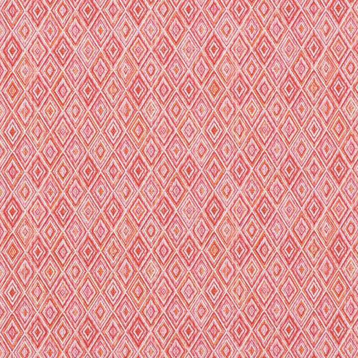 Diamond Strie Pink & Orange 75922 by Schumacher Fabric Indooroutdoor-Prints-Wovens-Iii 100% Acrylic Martindale 18,000 Horizontal: 7 and Vertical: 5.5 55 - Fabric Carolina -