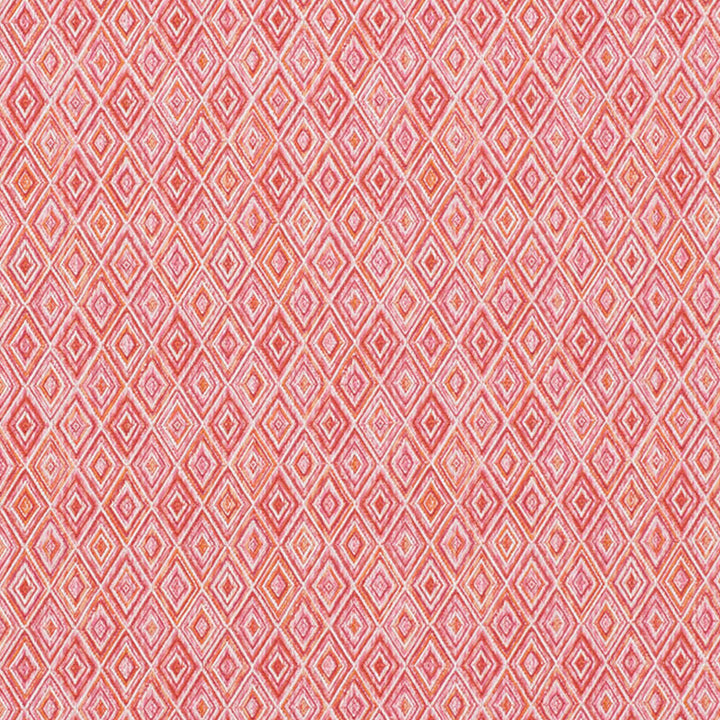 Diamond Strie Pink & Orange 75922 by Schumacher Designer Fabric Indooroutdoor-Prints-Wovens-Iii 100% Acrylic Martindale 18,000 Horizontal: 7 and Vertical: 5.5 55 - Swanky Fabrics -