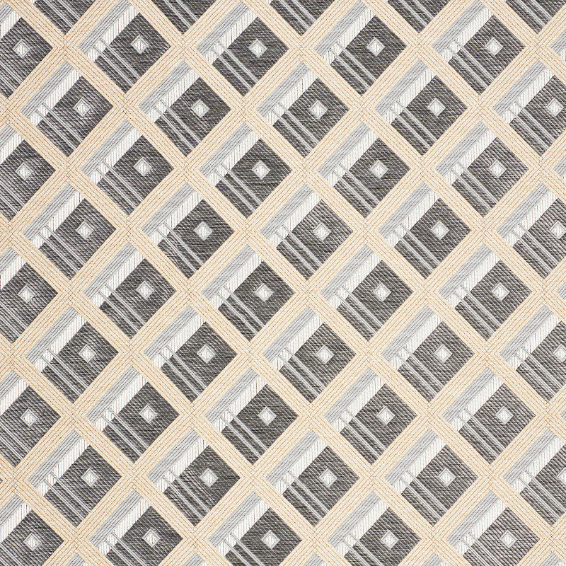 Legrad Argyle Charcoal 76011 by Schumacher Designer Fabric CLUB CAVALIER POLYESTER 50% COTTON 29% ITALY </p><p>Repeat: Horizontal: 3 3/4" (10CM) and Vertical: 3 3/4" (10CM) 56.5 - Swanky Fabrics -