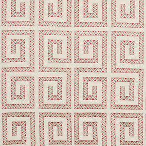 Prado Embroidery Red 76072 by Schumacher Fabric