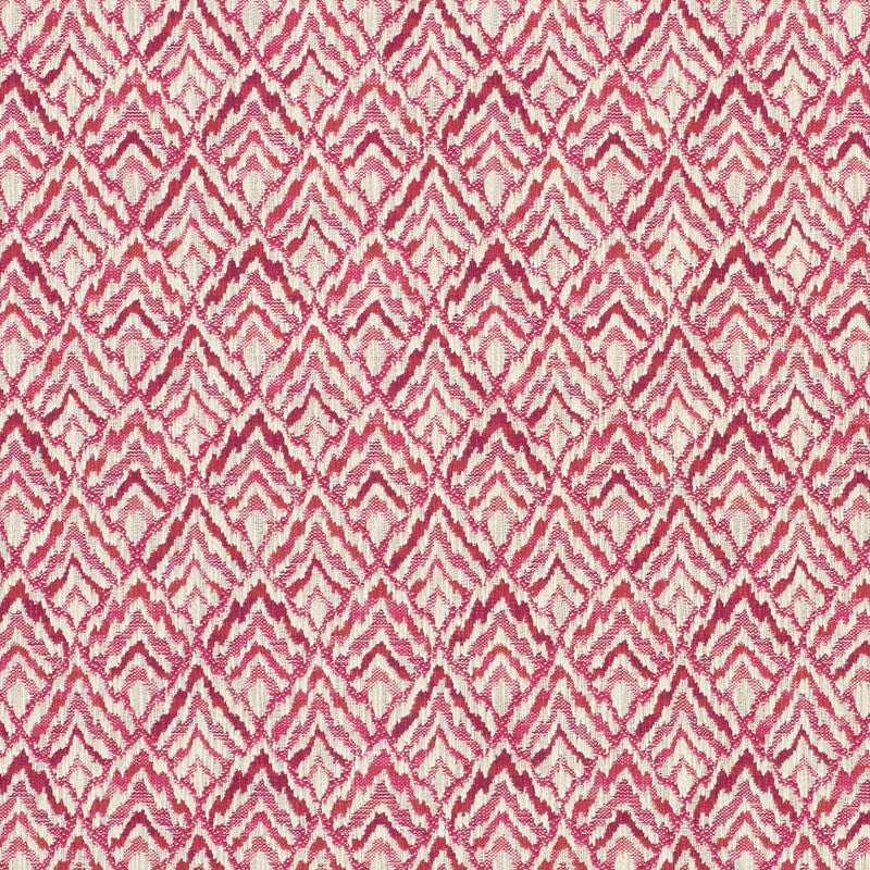 Halcyon Fuchsia 76141 by Schumacher Designer Fabric FREE SPIRIT COTTON 73% VISCOSE 23% FRANCE MARTINDALE 14,000 </p><p>Repeat: Horizontal: 3 1/4" (8CM) and Vertical: 2 1/2" (6CM) 56.75 - Swanky Fabrics -