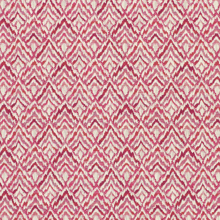Halcyon Fuchsia 76141 by Schumacher Designer Fabric FREE SPIRIT COTTON 73% VISCOSE 23% FRANCE MARTINDALE 14,000 </p><p>Repeat: Horizontal: 3 1/4" (8CM) and Vertical: 2 1/2" (6CM) 56.75 - Swanky Fabrics -