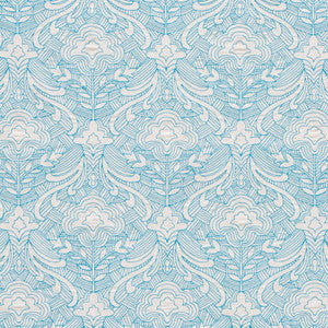 Hendrix Embroidery Blue 76160 by Schumacher Fabric