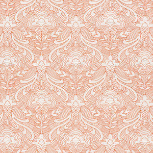 Hendrix Embroidery Orange 76161 by Schumacher Fabric