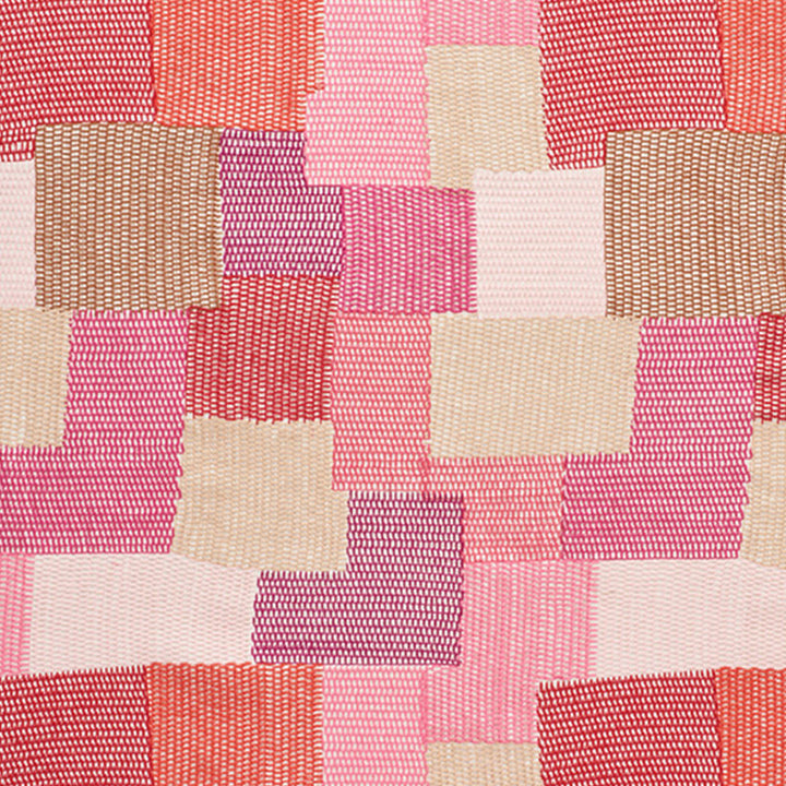 Carnaby Pink & Red 76181 by Schumacher Fabric Free-Spirit 55% Polyester, 15% Cotton, 15% Linen, 15% Viscose Thailand - Horizontal: 24 and Vertical: 29.5 49 - Fabric Carolina -