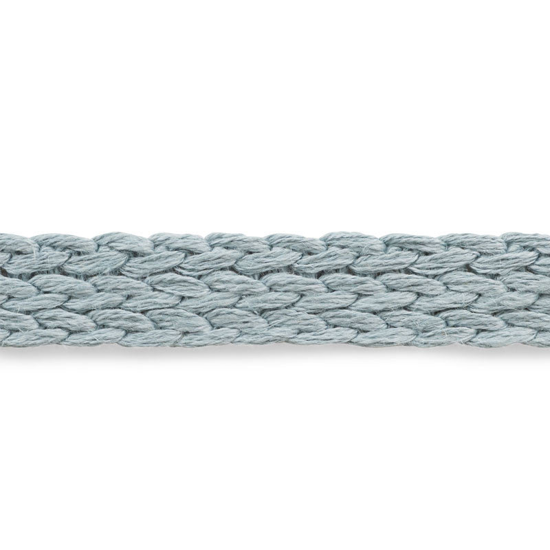 Braided Linen Tape Medium Sky 76280 by Schumacher Trim FREE SPIRIT LINEN 100% BELGIUM </p><p>Repeat: Horizontal: 3/8" (1CM) and Vertical: 0.75 - Fabric Carolina -