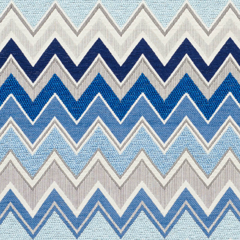 Zenyatta Mondatta Ii Blue 76300 by Schumacher Fabric ZENYATTA MONDATTA II COTTON 44% ACRYLIC 30% ITALY </p><p>Repeat: Horizontal: 2 5/8" (7CM) and Vertical: 14" (36CM) 53.5 - Fabric Carolina -