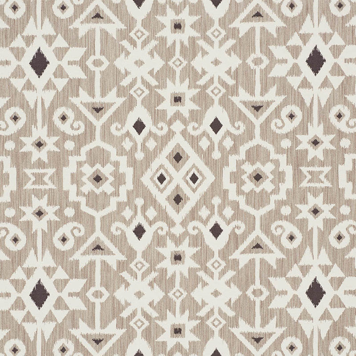 Crusoe Ikat Greige 76520 by Schumacher Fabric WORLD VIEW See Sample ITALY - </p><p>Repeat: Horizontal: 28" (71CM) and Vertical: 23 1/2" (60CM) 55 7/8" (142M) - Fabric Carolina -