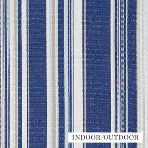 Ponderosa Stripe Blue 76630 by Schumacher Fabric