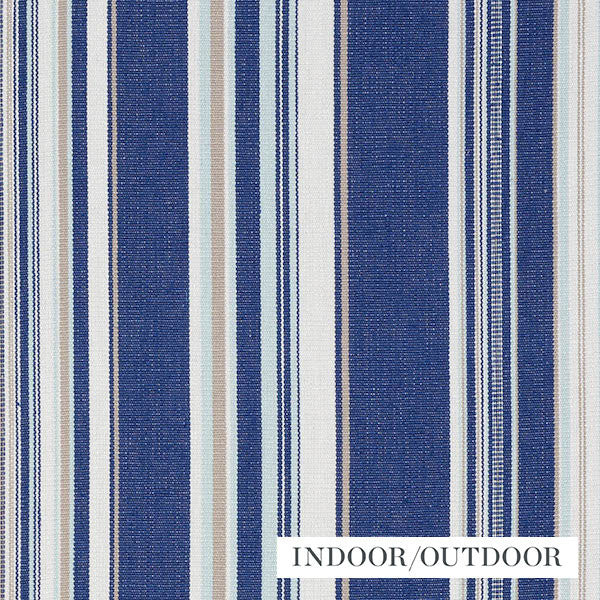 Ponderosa Stripe Blue 76630 by Schumacher Fabric Indooroutdoor-Linen 96% Linen, 4% Acrylic Martindale 16,000 Horizontal: 14 and Vertical: - 56.875 - Fabric Carolina -