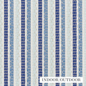 Barbary Stripe Blue 76641 by Schumacher Fabric