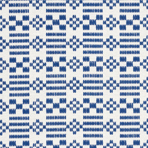 Wilson Embroidery Indigo 76790 by Schumacher Fabric