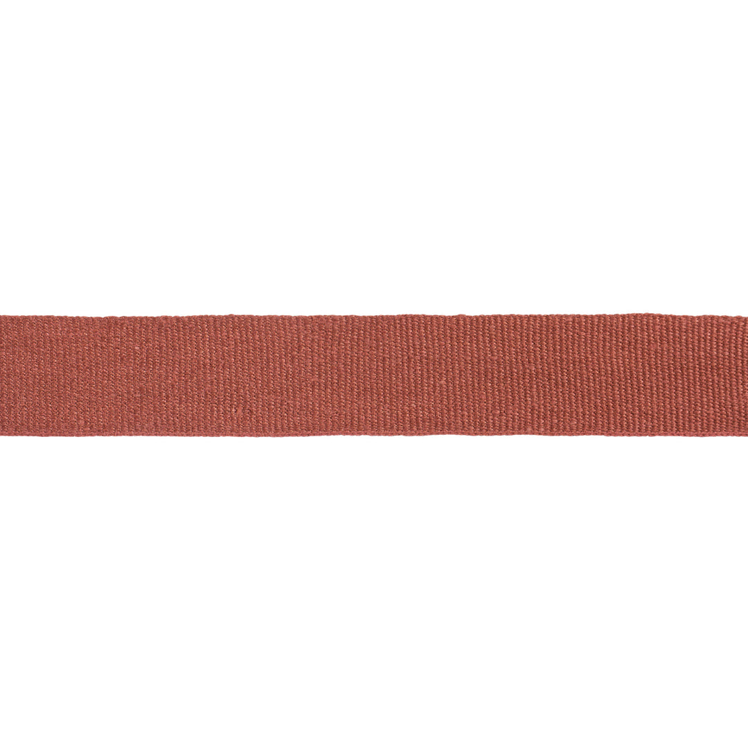Mathias Linen Tape Medium - Terracotta by Schumacher Trim