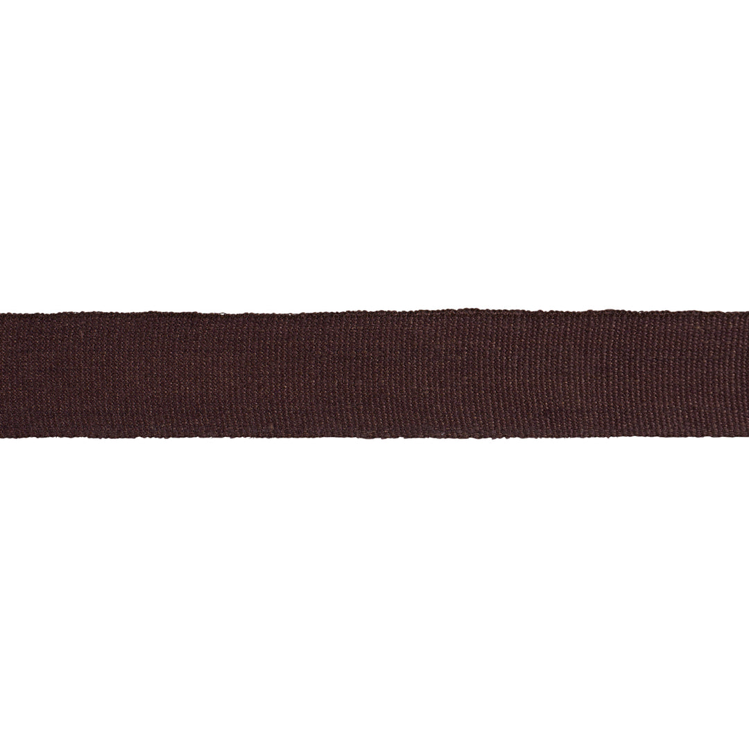 Mathias Linen Tape Medium - Brown by Schumacher Trim