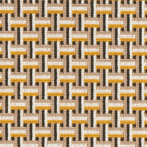 Saxon Epingle Ochre 76972 by Schumacher Fabric