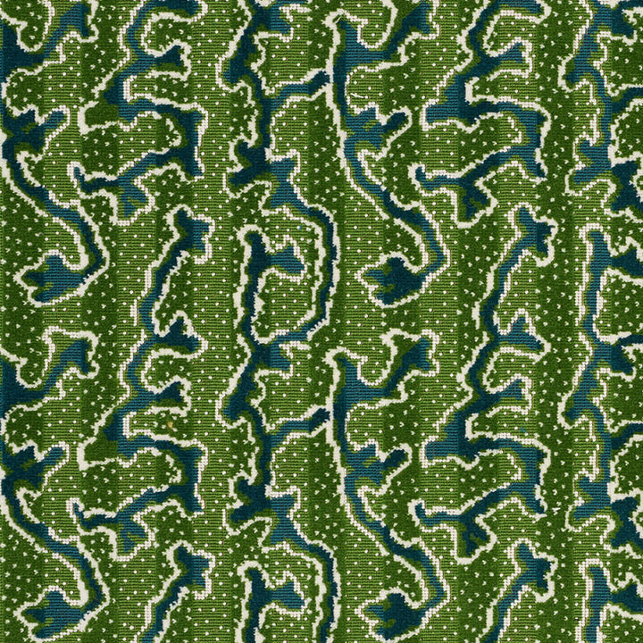 Corail Velvet Emerald 77130 by Schumacher Fabric TIMOTHY CORRIGAN See Sample BELGIUM MEDIUM DURABILITY </p><p>Repeat: Horizontal: 6 5/8" (17CM) and Vertical: 6 3/4" (17CM) 54" (137CM) - Fabric Carolina -