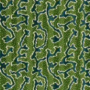 Corail Velvet Emerald 77130 by Schumacher Fabric