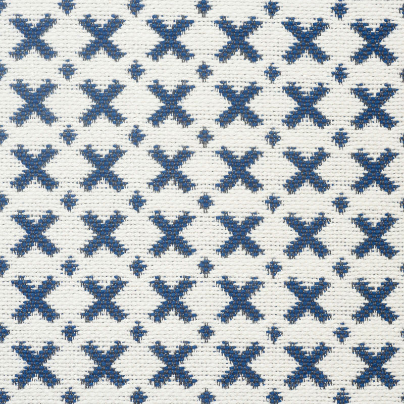 Elias Blue & Ivory 77200 by Schumacher Fabric STEP LIVELY COTTON 100% INDIA MARTINDALE 23,000 </p><p>Repeat: Horizontal: 1/2" (1CM) and Vertical: 1/2" (1CM) 54 - Fabric Carolina -
