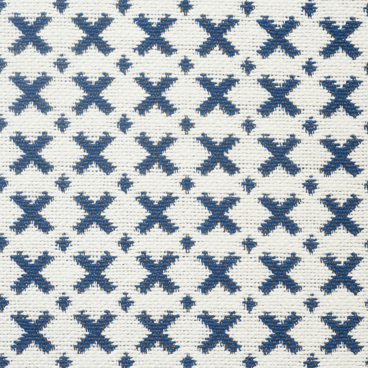 Elias Blue & Ivory 77200 by Schumacher Fabric STEP LIVELY COTTON 100% INDIA MARTINDALE 23,000 </p><p>Repeat: Horizontal: 1/2" (1CM) and Vertical: 1/2" (1CM) 54 - Fabric Carolina -