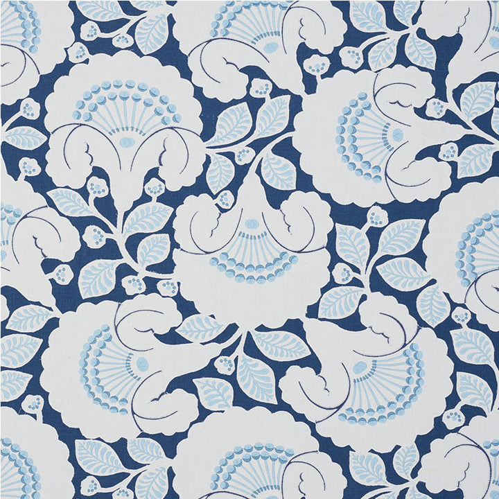 Jackie Applique Embroidery Blue 77301 by Schumacher Fabric Schumacher Fabric Jackie Applique Embroidery Blue 77301Fabric LINEN 70% INDIA </p><p>Repeat: H: HORZ. 25 3/8" (64CM) , V: VERT. 23 1/2" (60CM) 50.75 - Fabric Carolina -