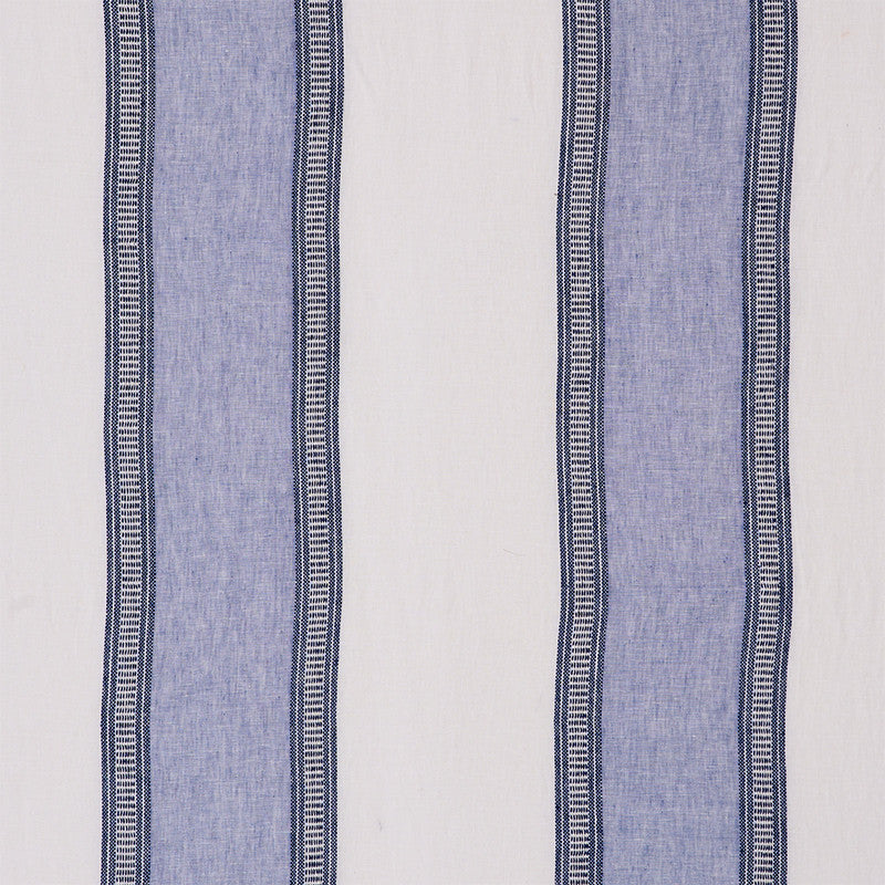 Senita Stripe Sheer Blue 77431 by Schumacher Fabric TRUE WEST See Sample TURKEY - </p><p>Repeat: Horizontal: - and Vertical: 17 1/4" (44CM) 113" (338CM) - Fabric Carolina -