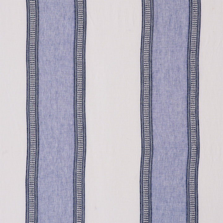 Senita Stripe Sheer Blue 77431 by Schumacher Fabric TRUE WEST See Sample TURKEY - </p><p>Repeat: Horizontal: - and Vertical: 17 1/4" (44CM) 113" (338CM) - Fabric Carolina -