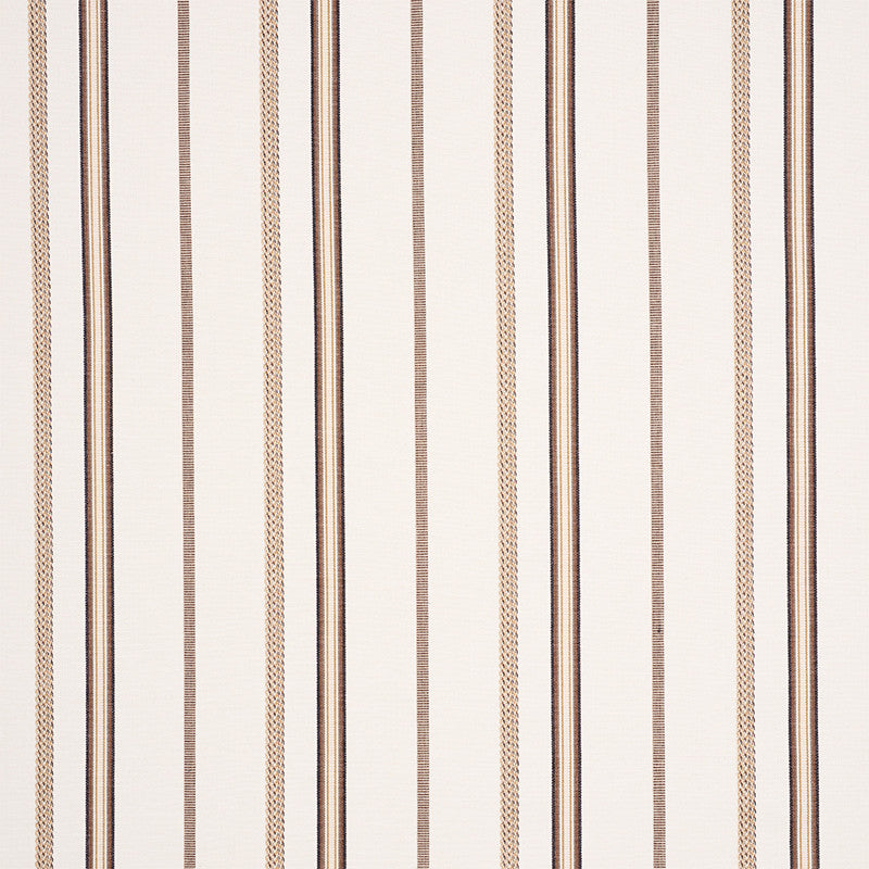 Kayenta Stripe Neutral 77450 by Schumacher Designer Fabric TRUE WEST See Sample INDIA - </p><p>Repeat: Horizontal: 6 3/4" (17CM) and Vertical: - 56" (142CM) - Swanky Fabrics -