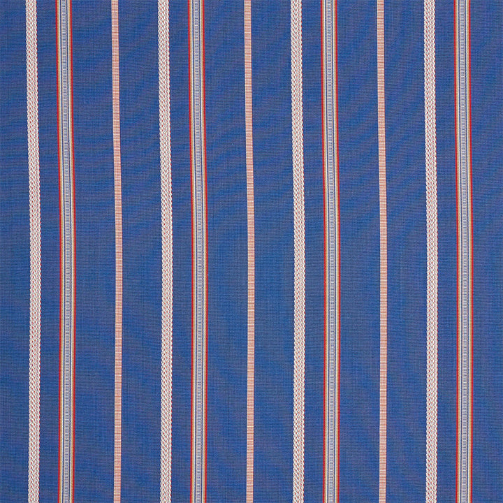 Kayenta Stripe Blue 77451 by Schumacher Fabric TRUE WEST COTTON 100% INDIA MARTINDALE 35,500 </p><p>Repeat: Horizontal: 6 3/4" (17CM) and Vertical: 56 - Fabric Carolina -