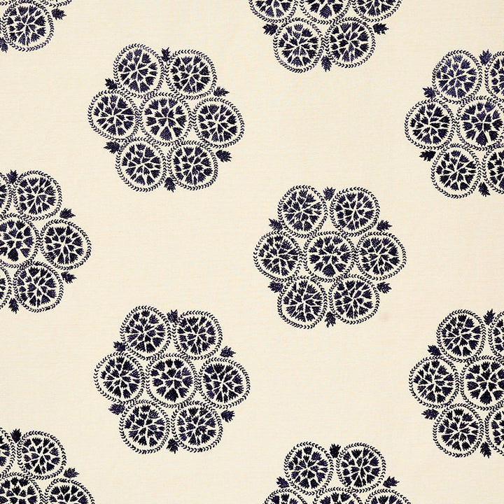 Isla Hand Embroidery Slate 77492 by Schumacher Fabric NEW TRADITIONAL II COTTON 35% LINEN 30% INDIA </p><p>Repeat: Horizontal: 26 1/4" (67CM) and Vertical: 21" (53CM) 57 - Fabric Carolina -
