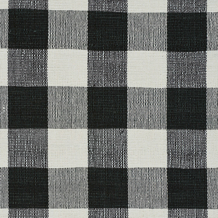 Barnes Performance Check Black 77552 by Schumacher Fabric NEW TRADITIONAL II ACRYLIC 70% COTTON 30% INDIA </p><p>Repeat: Horizontal: 6 1/4" (16CM) and Vertical: 6 1/4" (16CM) 55 - Fabric Carolina -