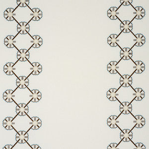 Chamizal Embroidery Neutral & Sky 77600 by Schumacher Fabric