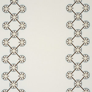 Chamizal Embroidery Neutral & Sky 77600 by Schumacher Fabric