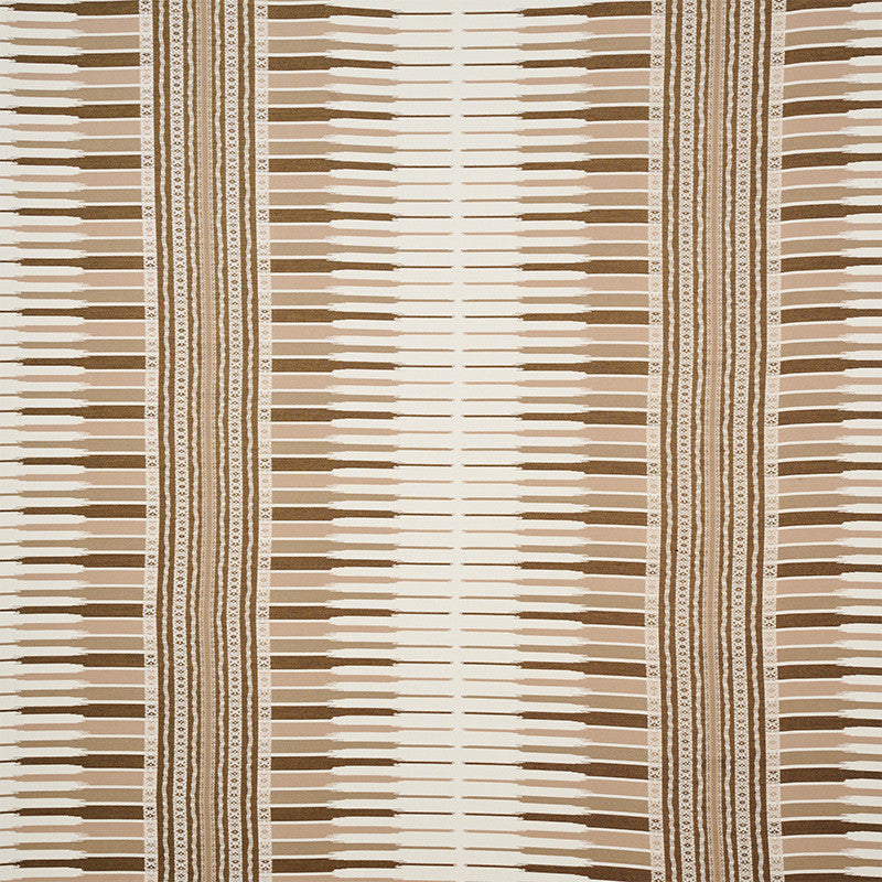 Atchison Neutral 77611 by Schumacher Fabric TRUE WEST See Sample INDIA - </p><p>Repeat: Horizontal: 27" (69CM) and Vertical: 2 3/4" (7CM) 54" (137CM) - Fabric Carolina -