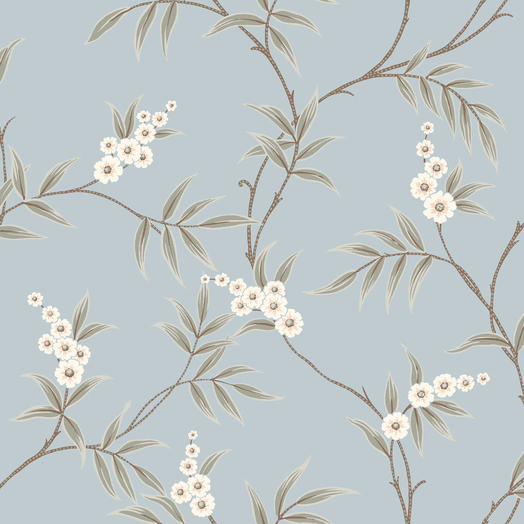 Floral Tree - Sky by Schumacher Wallcovering