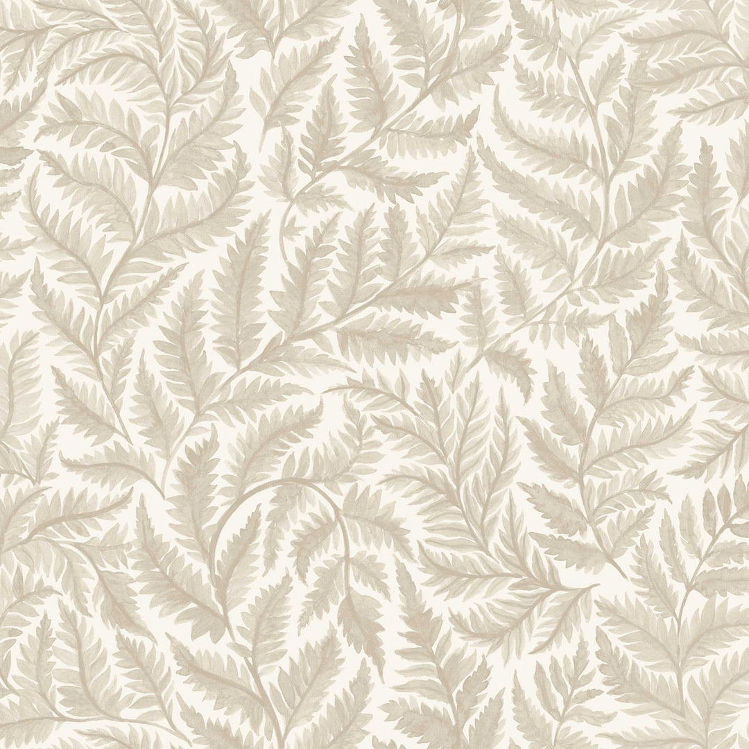 Ferns - Natural by Schumacher Wallcovering