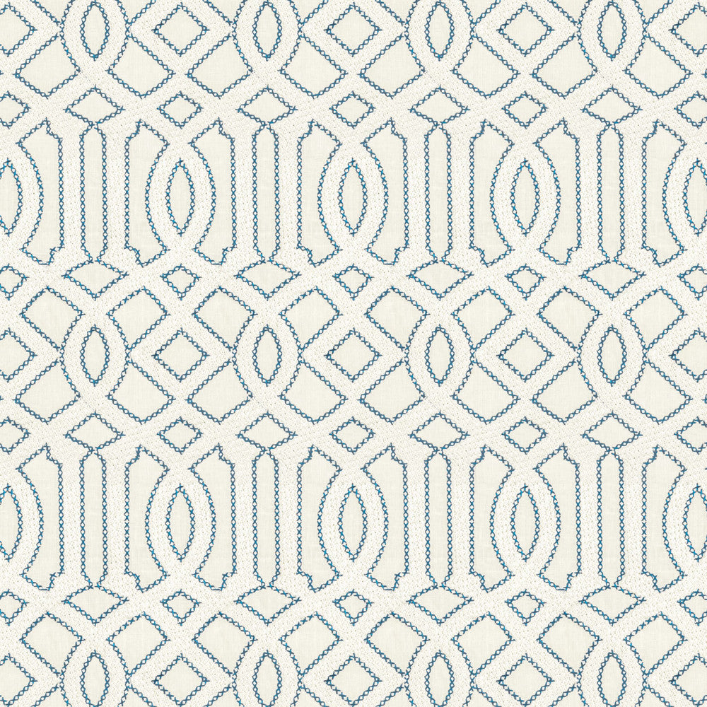 7801-4 Interlachen Emb Cloud by Bassett Mcnab Fabric BASSETT MCNAB ORIGINS 100%LIN INDIA Horizontal: 6.625 and Vertical: 12.5 53 in - Fabric Carolina -