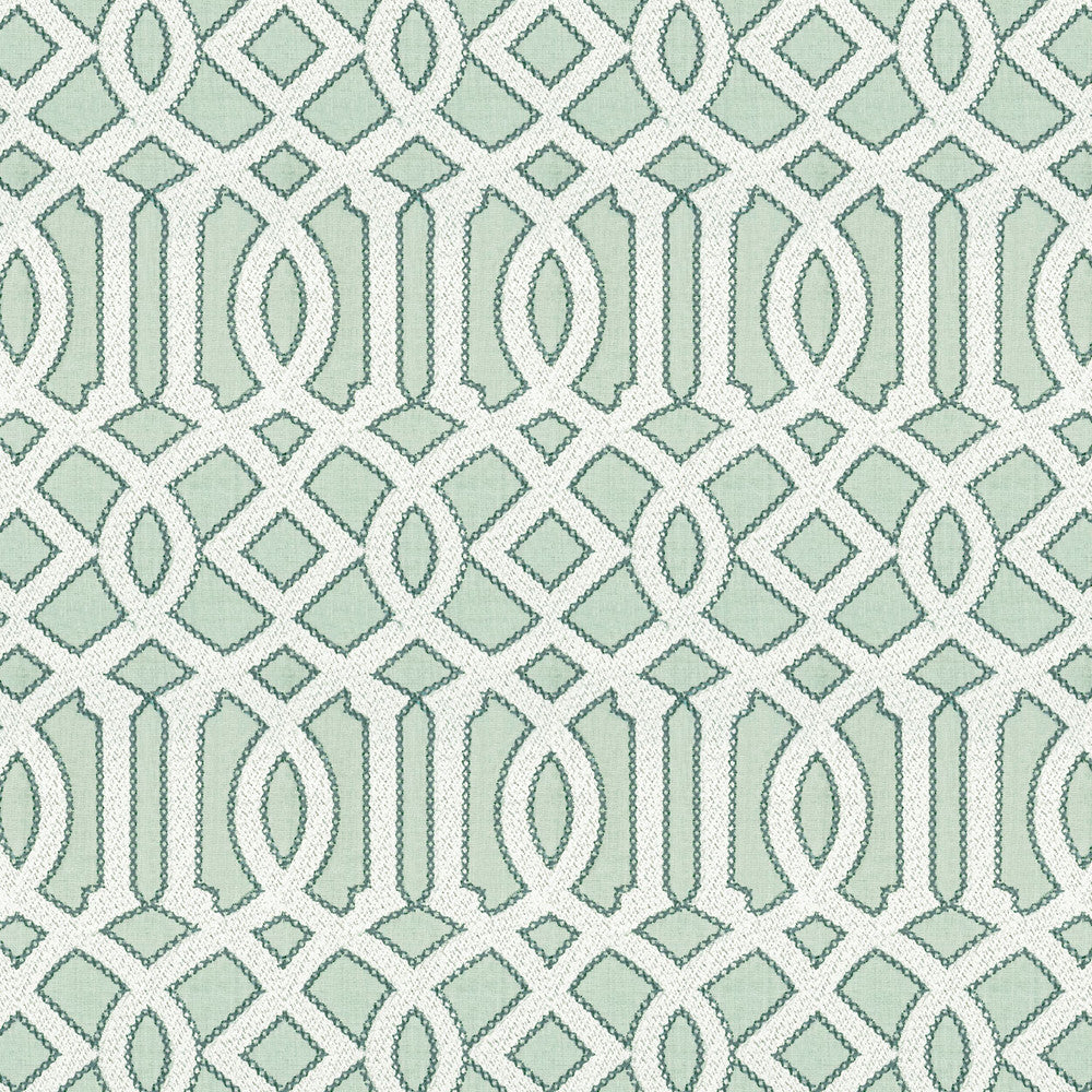 7801-51 Interlachen Emb Seaspray by Bassett Mcnab Fabric BASSETT MCNAB ORIGINS 100%LIN INDIA Horizontal: 6.625 and Vertical: 12.5 53 in - Fabric Carolina -