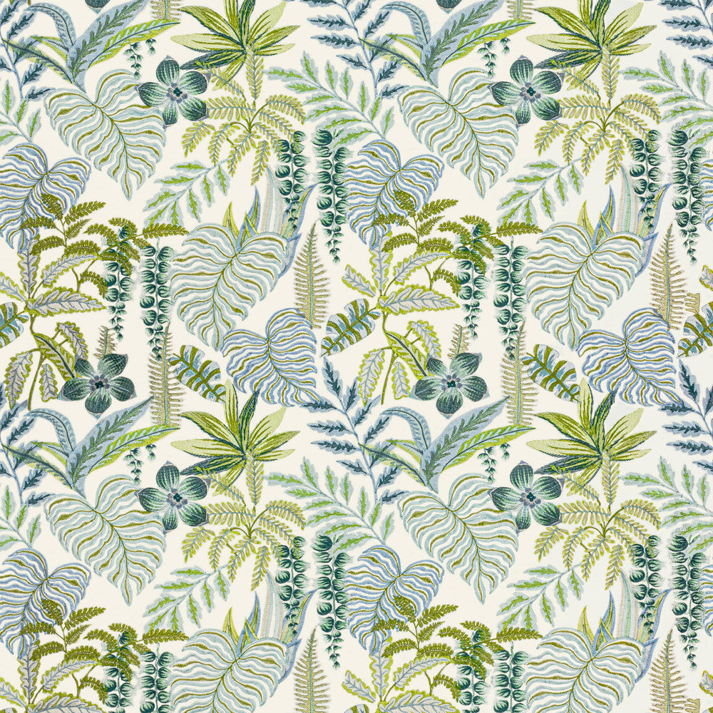 7806-49 Tropicale Seaglass by Bassett Mcnab Fabric BASSETT MCNAB SIGNATURE 100%COT %VEMB INDIA Horizontal: 26 and Vertical: 30 52.75 in - Fabric Carolina -