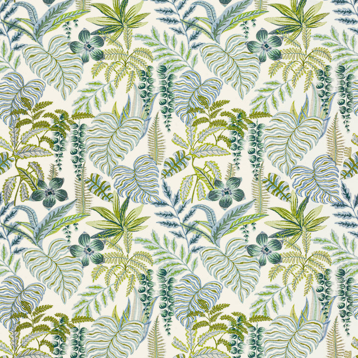 7806-49 Tropicale Seaglass by Bassett Mcnab Fabric BASSETT MCNAB SIGNATURE 100%COT %VEMB INDIA Horizontal: 26 and Vertical: 30 52.75 in - Fabric Carolina -