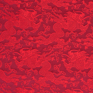 Ruan Dragon Damask Garnet 78101 by Schumacher Fabric