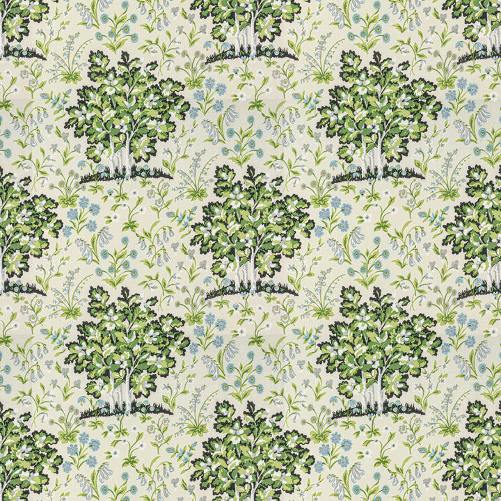 7813-7 Medieval Garden Windswept by Bassett Mcnab Designer Fabric BASSETT MCNAB SIGNATURE 100%LIN USA Horizontal: 27.000 and Vertical: 25.250 54 in - Swanky Fabrics -