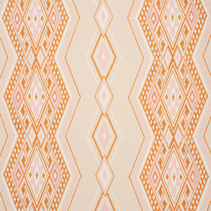 Bayeta Embroidery Pink & Orange 78151 by Schumacher Fabric